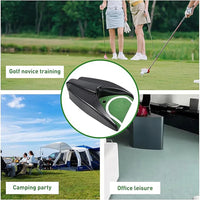 Coupelle de putting à retour automatique – en situation sur le green, au camping et au bureau
