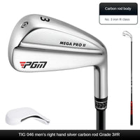 Fer de golf à l'unité argent – fer n° 3, manche graphite, flex Regular