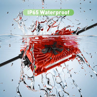 Chargeur de batterie au plomb 48 V – chargeur rouge éclaboussé d'eau, protection IP65