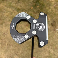 Putter maillet noir CNC – tête vue de dessus, version inversée