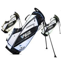 Sac de golf trépied léger – vue en perspective, coloris blanc et noir avec deux autres coloris