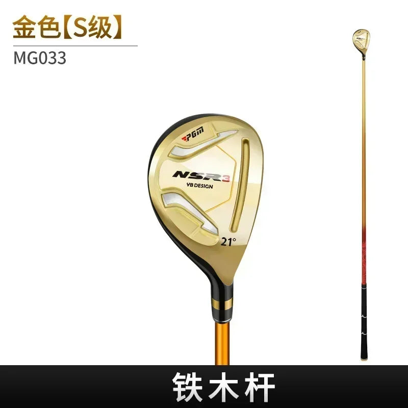Driver, bois et hybride droitier – hybride or à 21°, flex Stiff
