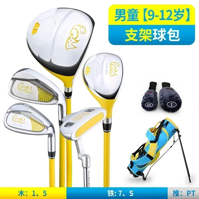 Set de golf enfant 5 clubs cadeau pour fille ou garçon avec sac