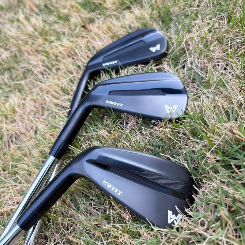 Série de fers de golf forgés noirs – vue 2