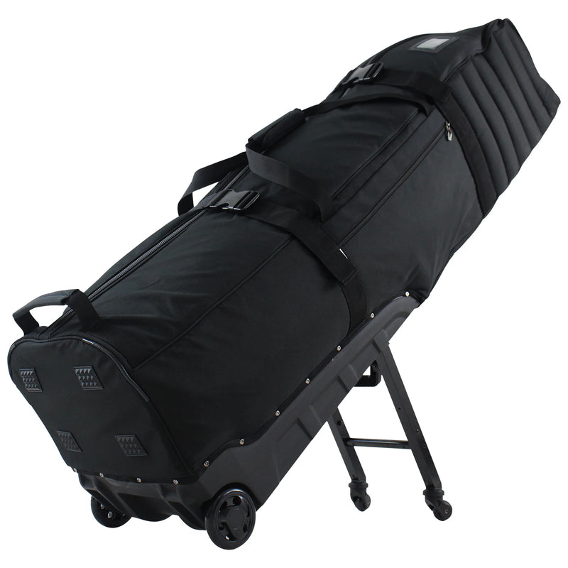 Housse de voyage golf pliable à 4 roues – coloris noir