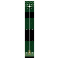 Tapis de putting pliable – dessin vert et noir avec repères de 60 à 240 cm