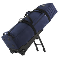 Housse de voyage golf pliable à 4 roues – coloris bleu marine