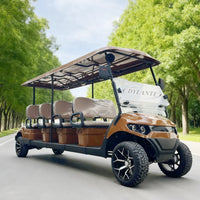 Voiturette de golf électrique moteur AC 4 kW – vue de trois quarts avant avec banquettes en enfilade