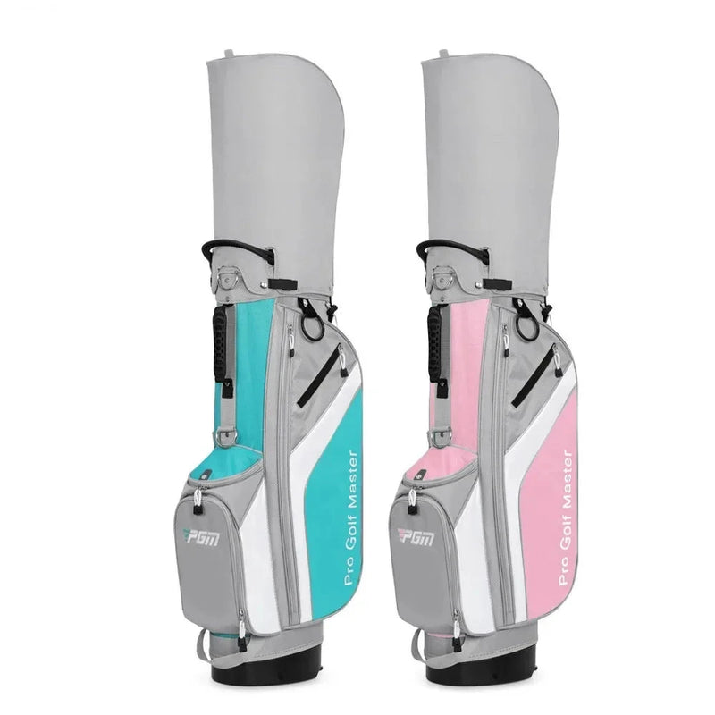 Sac de golf trépied femme – versions turquoise et rose vues de face