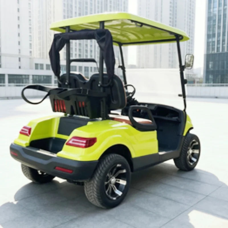 Voiturette de golf électrique 2, 4 ou 6 places avec porte-sac et housse de pluie