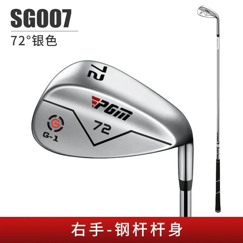 Wedge de golf 72° pour bunker profond, manche acier, noir ou argent
