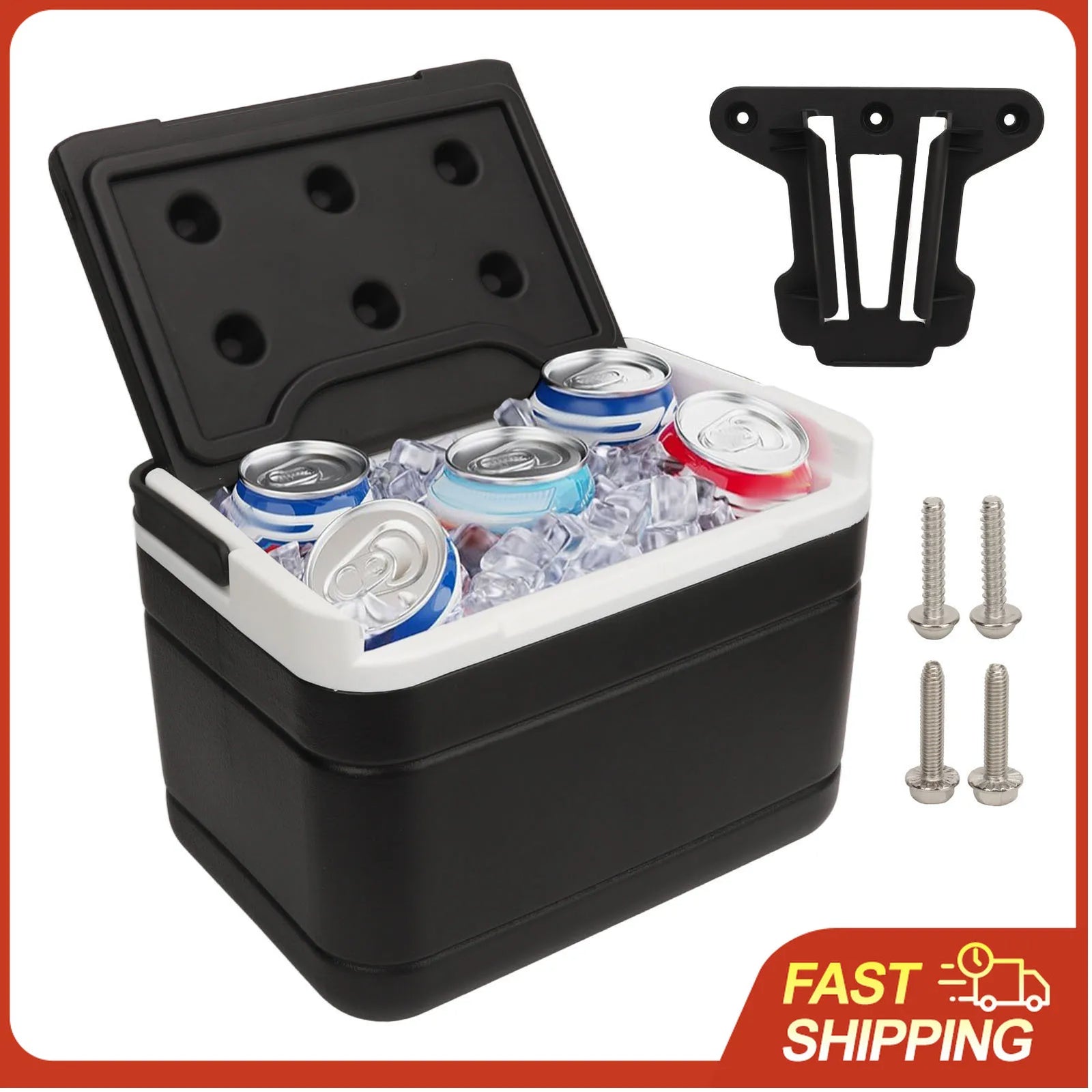 Glacière de 6 L pour voiturette de golf avec support de montage