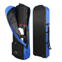 Housse de voyage golf – housse ouverte avec un sac de golf placé à l'intérieur