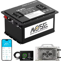 Batterie lithium voiturette de golf 48 V 105 Ah – bloc avec écran de contrôle, application mobile et chargeur