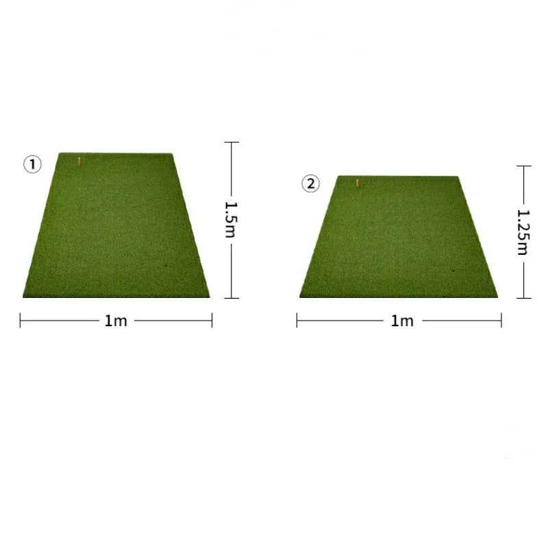 Tapis de practice golf – comparaison des deux tailles, 150 cm et 125 cm de long
