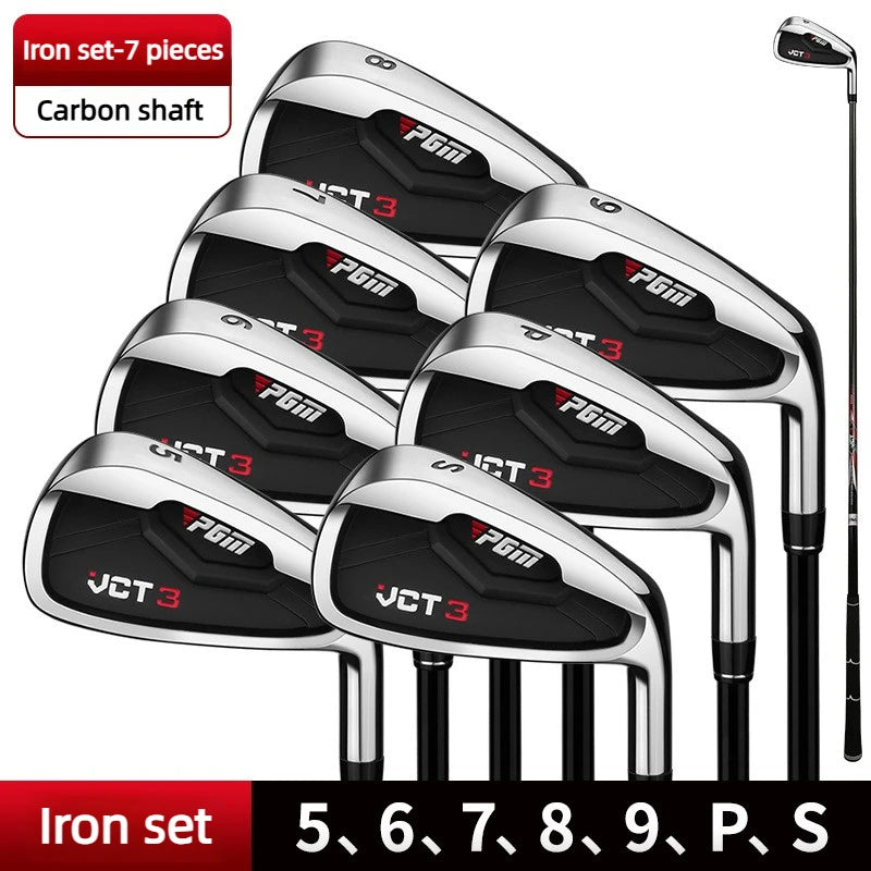 Set de golf complet homme droitier – jeu de 7 fers à manche carbone