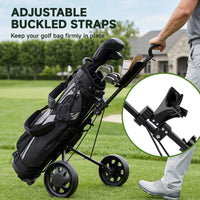 Chariot de golf ultra compact 2 roues pliable avec panneau multifonction