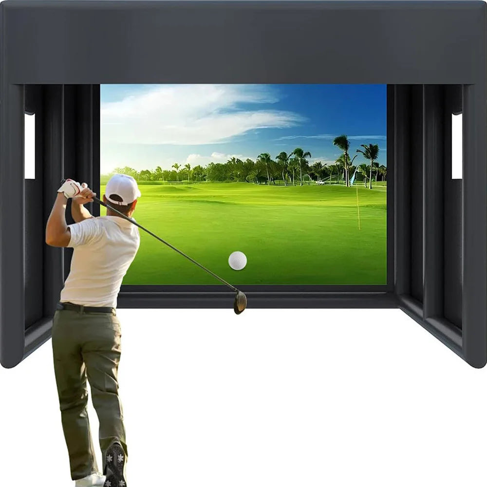 Tente gonflable de simulateur de golf 4 x 3 x 3 m avec écran de projection