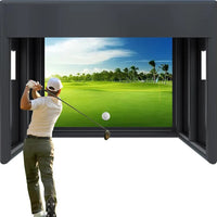 Tente gonflable de simulateur de golf 4 x 3 x 3 m avec écran de projection