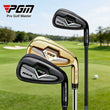 Fer 7 de golf en inox, droitier ou gaucher, manche acier ou graphite