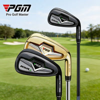 Fer 7 de golf acier inoxydable, noir ou or, droitier ou gaucher, manche acier ou graphite