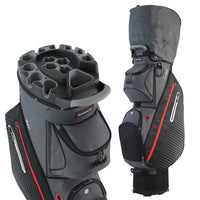 Sac de golf chariot nylon léger, capot, 14 séparateurs, 4 coloris