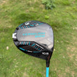 Driver de golf titane usiné CNC 10,5° pour débutant homme droitier, manche bleu