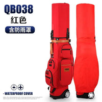 Sac de golf tour à roulettes – coloris rouge avec sa housse de pluie