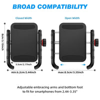 Support de téléphone magnétique – largeur de téléphone acceptée de 6,2 à 8,5 cm, hauteur de 8 cm
