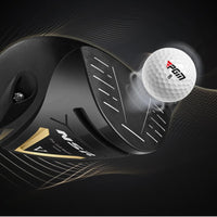 Driver de golf titane – tête et balle à l'impact