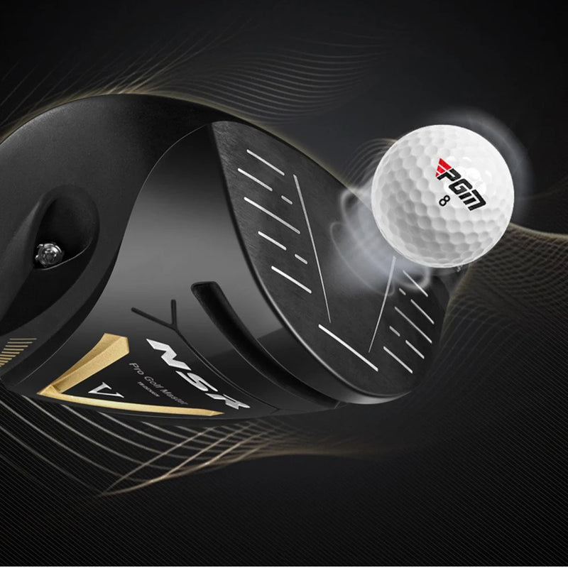 Driver de golf titane – tête et balle à l'impact
