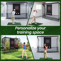 Filet de golf avec cible – utilisation dans un garage et dans un jardin