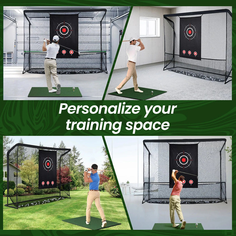 Filet de golf avec cible – utilisation dans un garage et dans un jardin