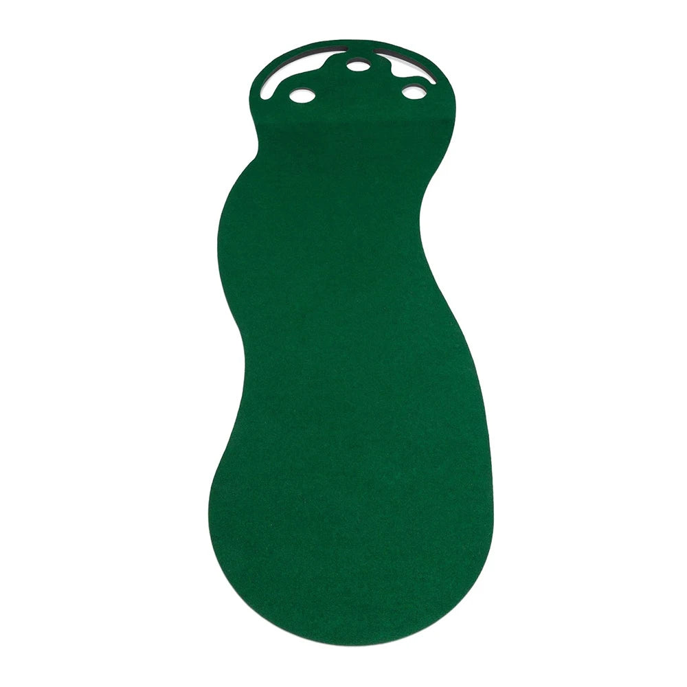 Putting green d'intérieur 92 x 275 cm avec trois trous