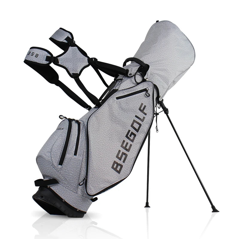 Sac de golf trépied ultra léger – version gris clair sur fond blanc