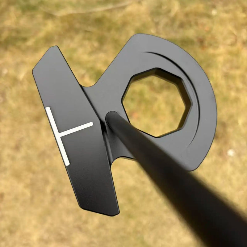 Putter maillet noir CNC – trait d'alignement en T sur le dessus de la tête