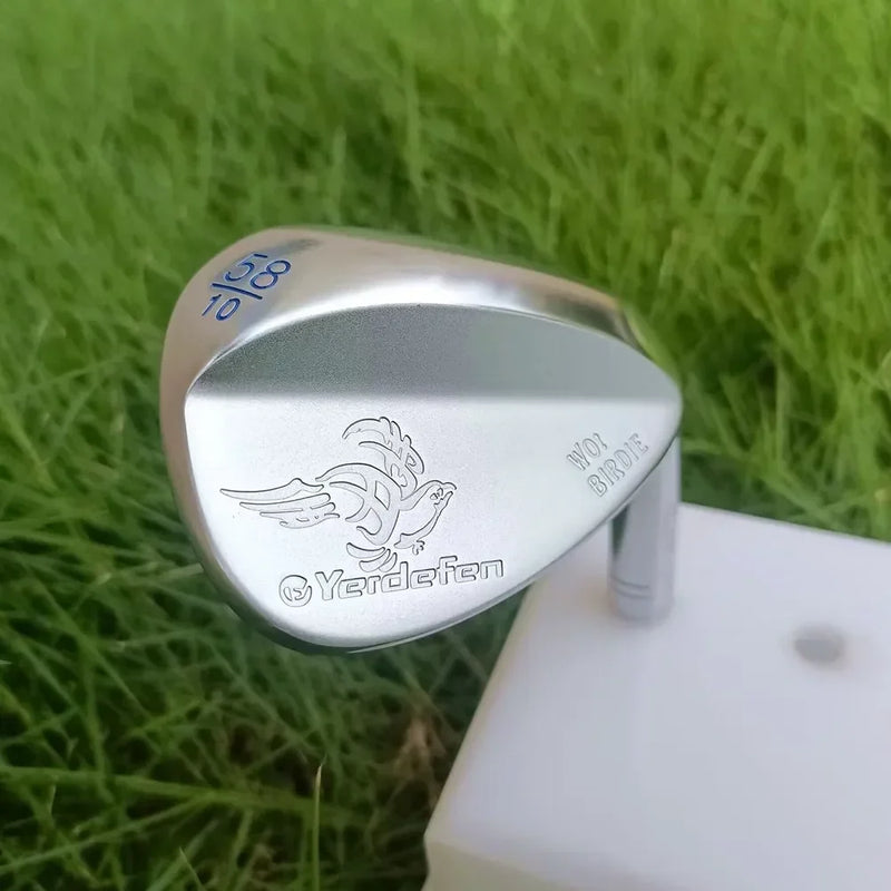 Tête de wedge de golf forgée – finition argent de 58°