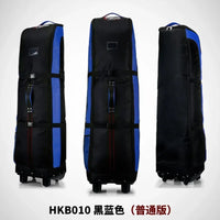 Housse de voyage golf pliable – version standard noir et bleu, trois vues