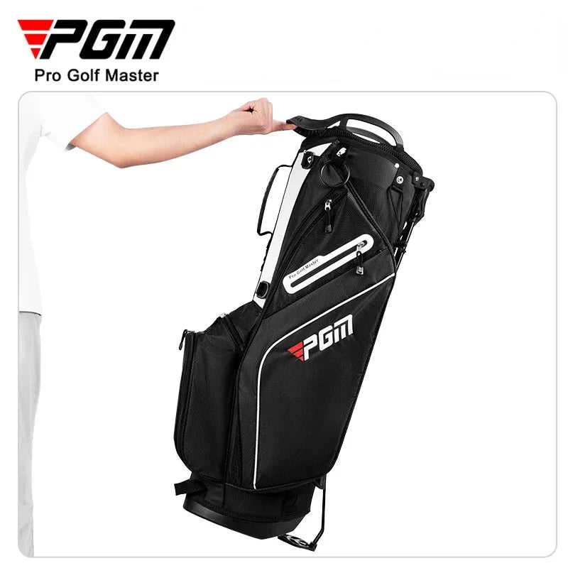 Sac de golf trépied léger – sac noir tenu par la poignée du haut
