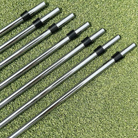 Set de 7 manches acier pour fers de golf – embouts des sept manches avec manchons décoratifs noirs