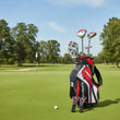 Set de golf complet femme droitier 9 clubs avec sac rouge