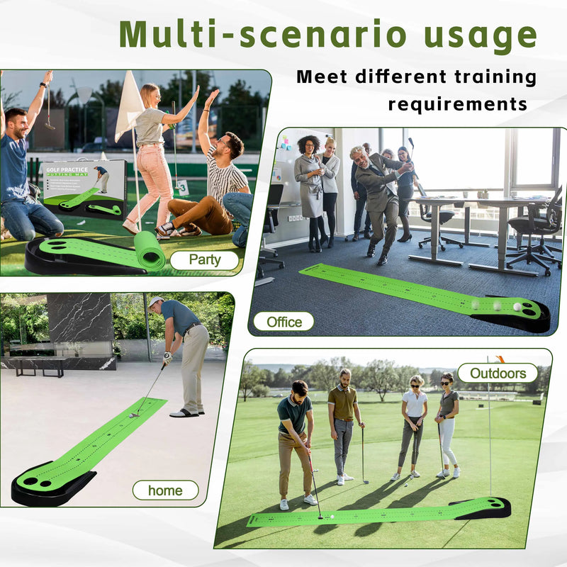 Tapis de putting avec retour de balle – usages à la maison, au bureau, en extérieur et entre amis