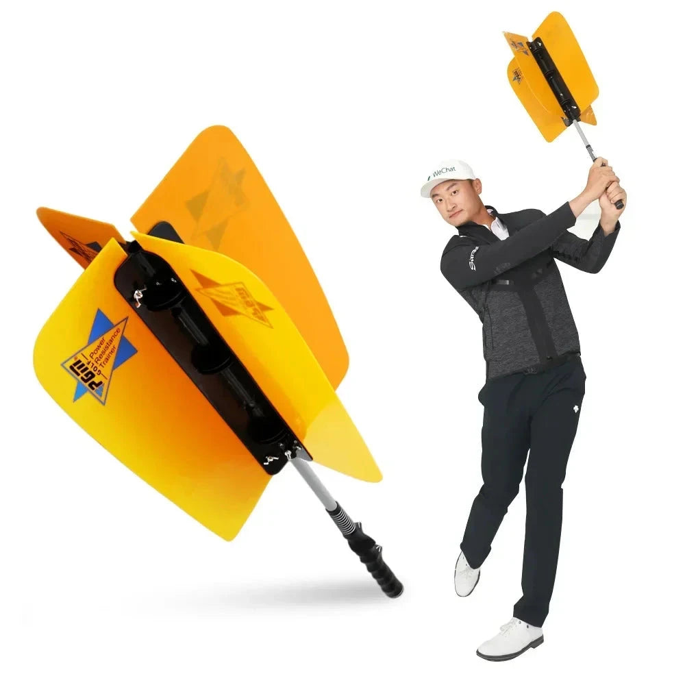 Entraîneur de swing golf à quatre pales, résistance au vent, 79 cm
