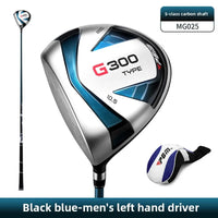 Driver golf gaucher – version flex S, manche carbone et couvre-club