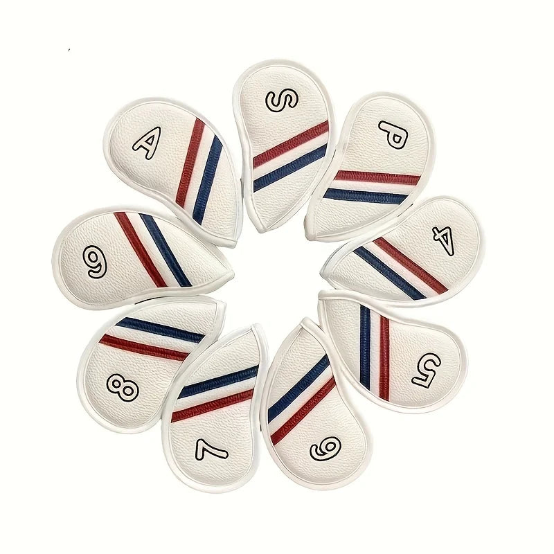 Protège fers golf – set blanc sur fond clair