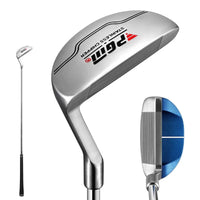 Chipper golf acier inoxydable – tête vue de dessus avec ligne de visée