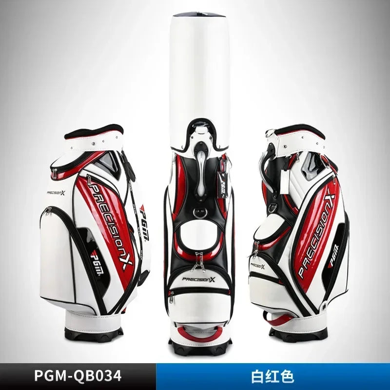 Sac de golf tour en microfibre – coloris blanc et rouge
