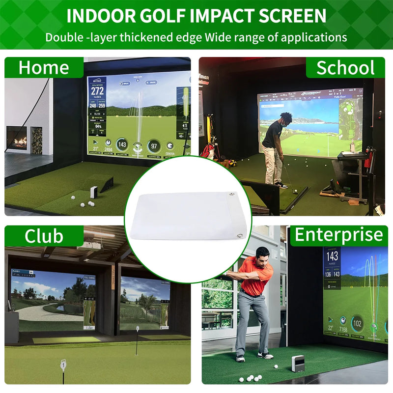 Écran d'impact de simulateur de golf – usages à la maison, à l'école, en club et en entreprise