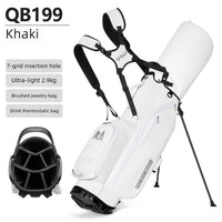 Sac de golf trépied femme – coloris blanc avec le haut à 7 compartiments en détail