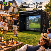 Cage de golf gonflable 4×3×3 m, écran blanc et logo personnalisable